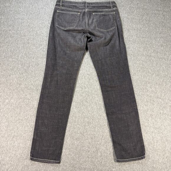 Eileen Fisher Jeans Womens 6 Black‎ Straight Leg Denim Portugal Classic Stretch - Picture 4 of 5